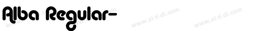 Alba Regular字体转换